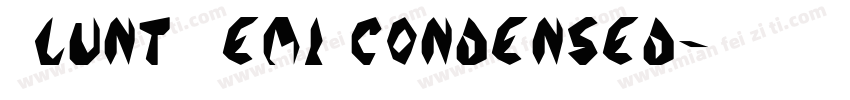 Blunt Semi Condensed字体转换